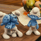 Grouchy, Brainy, and Clumsy Smurf. Not pictured: Hefty "Big Dick Richie" Smurf.